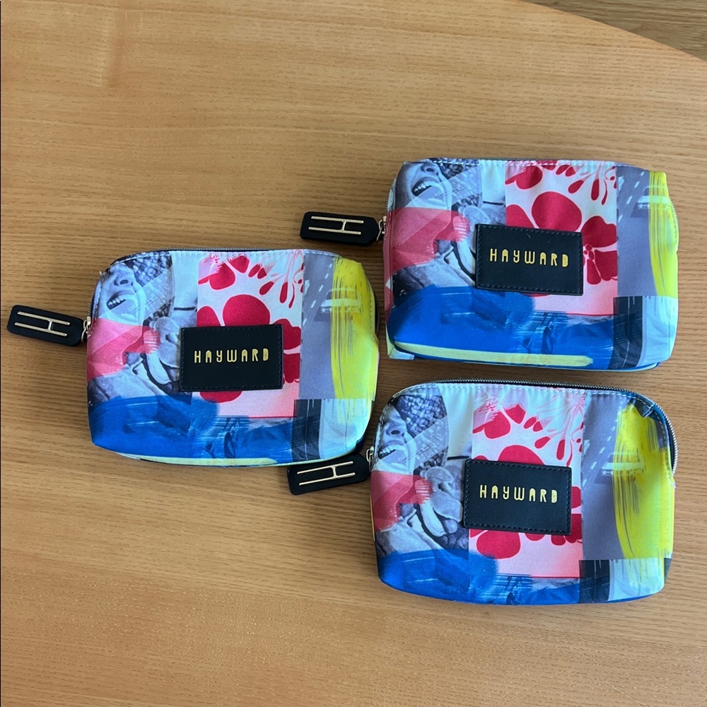 Hayward Multicolor Cosmetic Bag Set: Set of 3